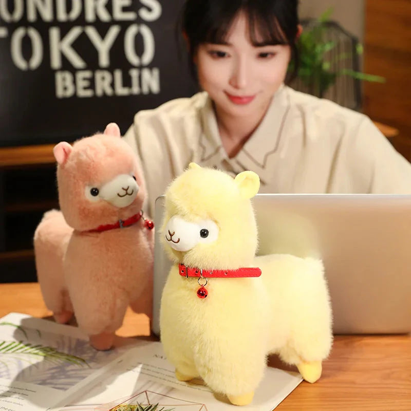 Fluffy Alpaca Llama Plushies with Bell