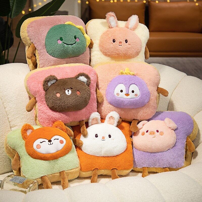 Fluffy Animal Toastie Plushie Hand Warmer Collection