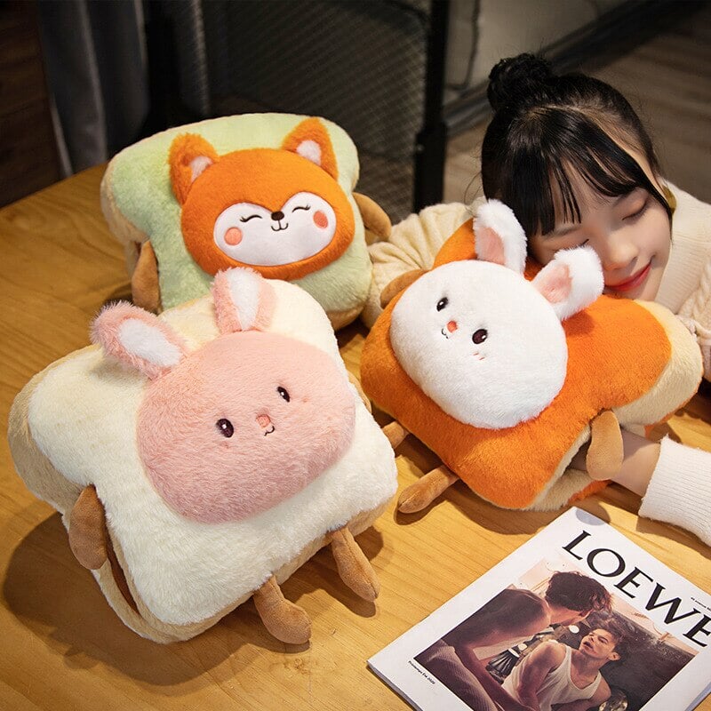 Fluffy Animal Toastie Plushie Hand Warmer Collection
