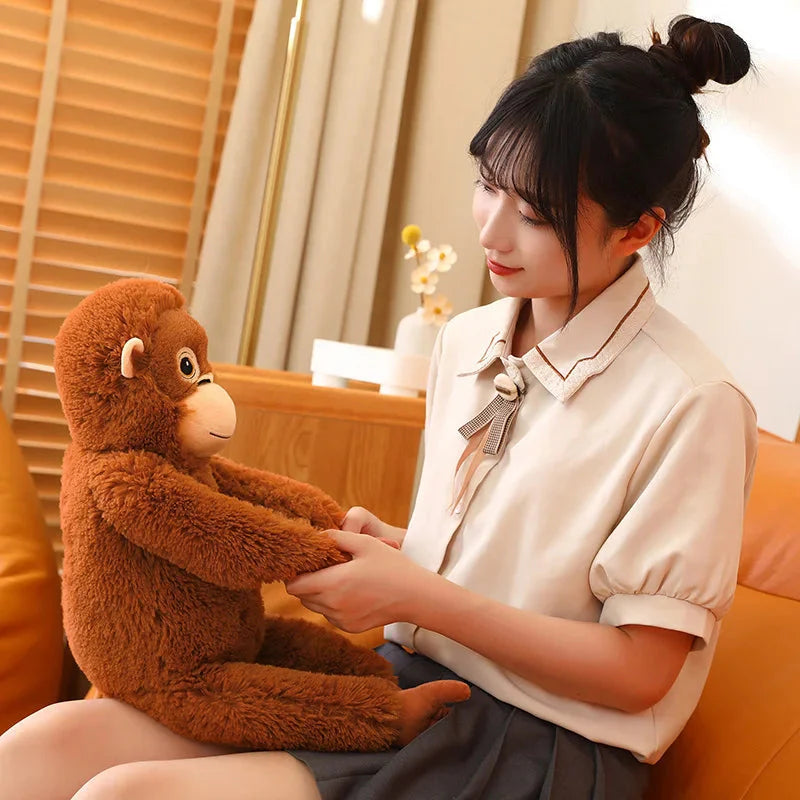 Fluffy Baby Orangutan Monkey Plushie