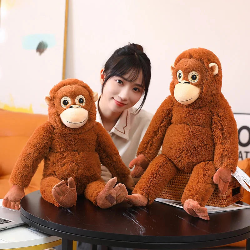 Fluffy Baby Orangutan Monkey Plushie