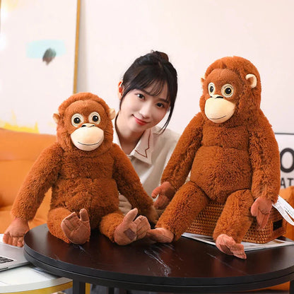 Fluffy Baby Orangutan Monkey Plushie
