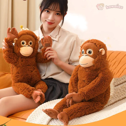 Fluffy Baby Orangutan Monkey Plushie