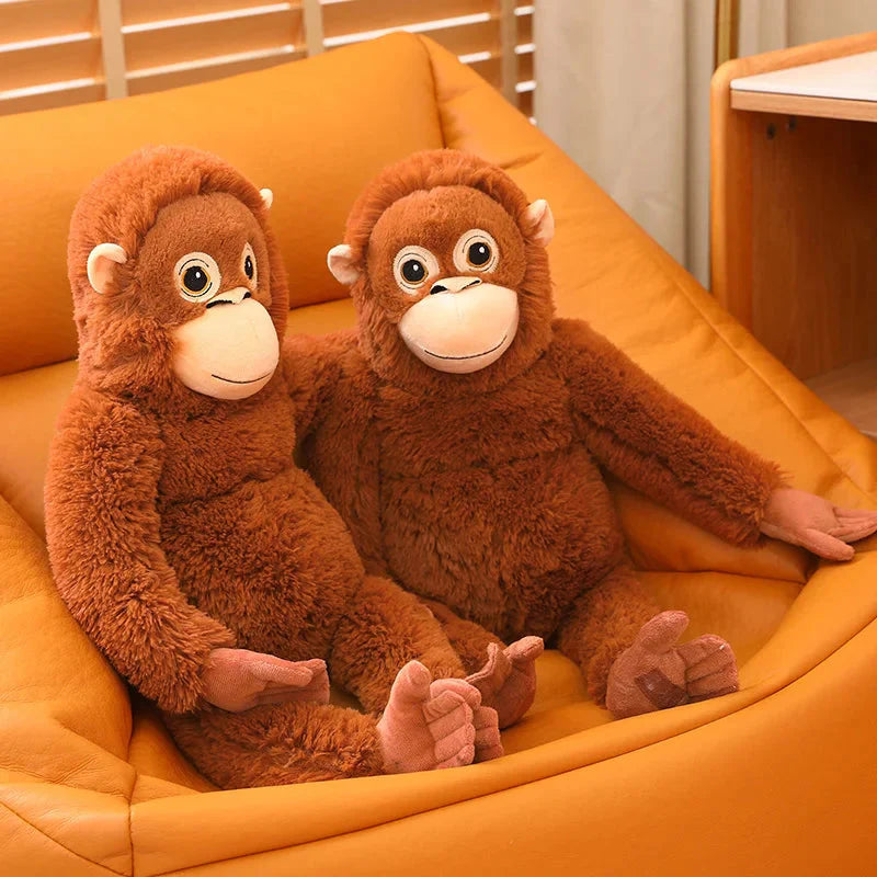 Fluffy Baby Orangutan Monkey Plushie