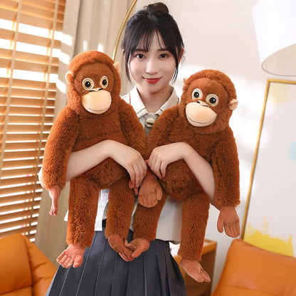 Fluffy Baby Orangutan Monkey Plushie