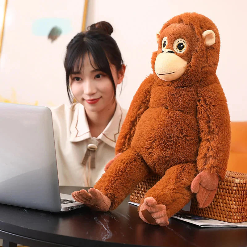 Fluffy Baby Orangutan Monkey Plushie