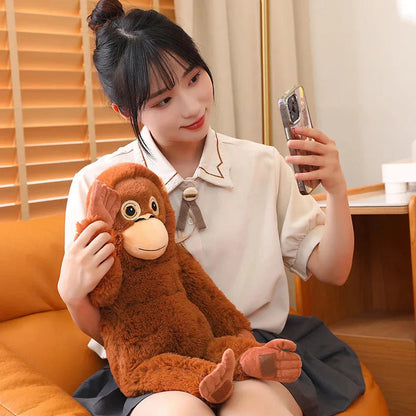 Fluffy Baby Orangutan Monkey Plushie