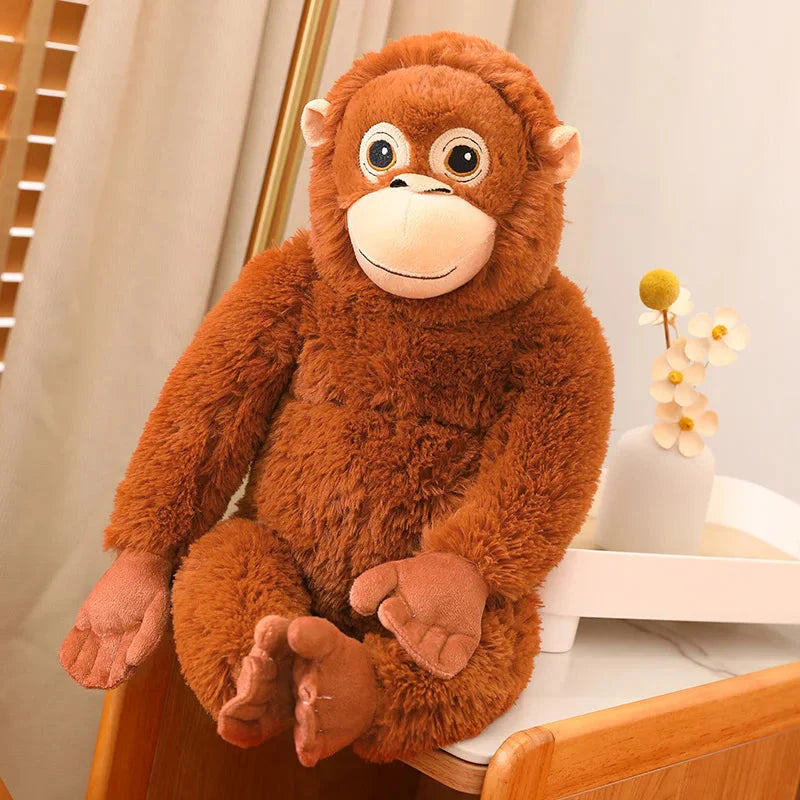 Fluffy Baby Orangutan Monkey Plushie