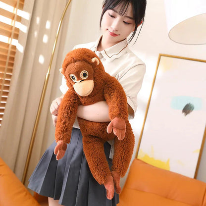 Fluffy Baby Orangutan Monkey Plushie