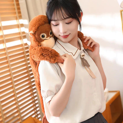 Fluffy Baby Orangutan Monkey Plushie