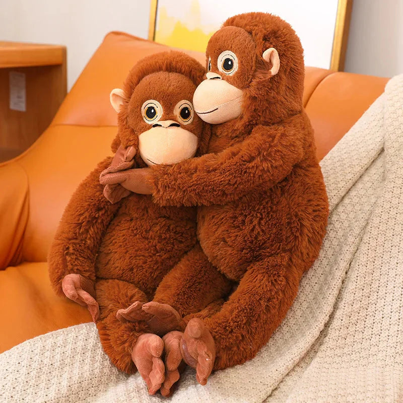 Fluffy Baby Orangutan Monkey Plushie