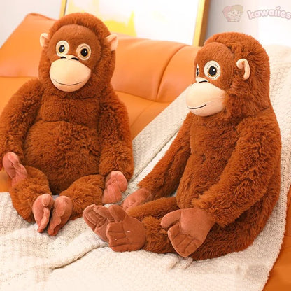 Fluffy Baby Orangutan Monkey Plushie