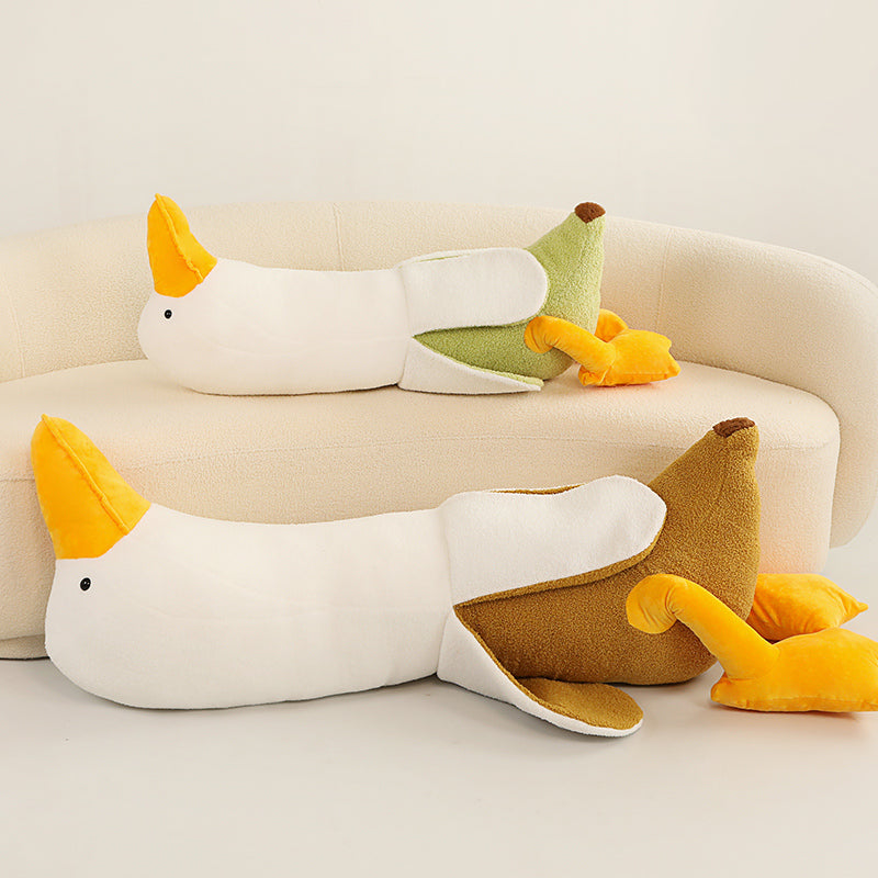 Fluffy Banana Duck Plushie