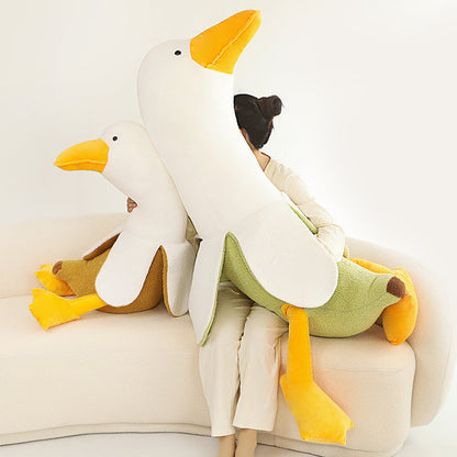 Fluffy Banana Duck Plushie