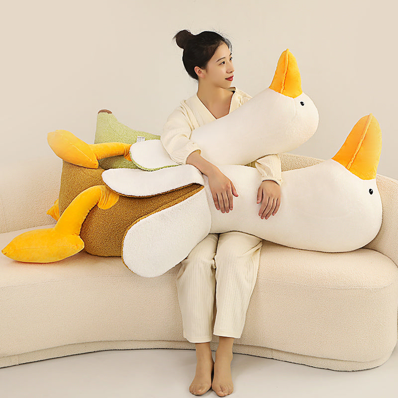 Fluffy Banana Duck Plushie