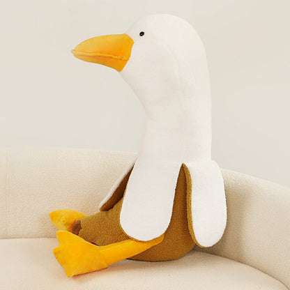 Fluffy Banana Duck Plushie