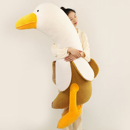 Fluffy Banana Duck Plushie