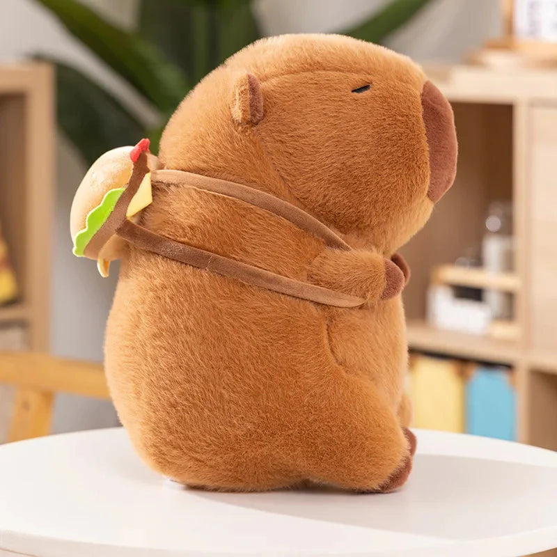 Fluffy Capybara Burger Bag Plushies