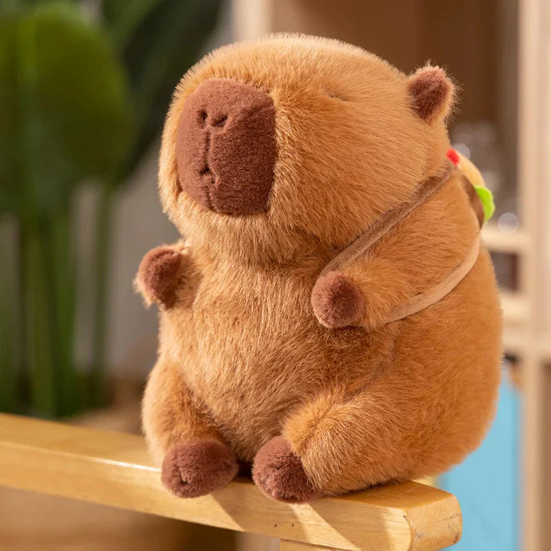 Fluffy Capybara Burger Bag Plushies