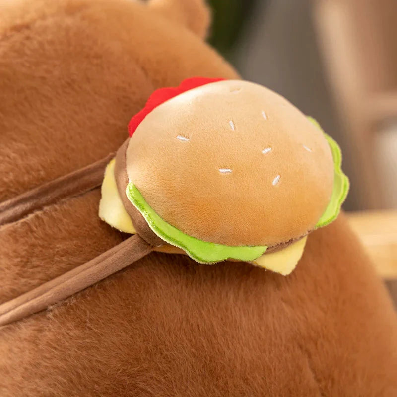 Fluffy Capybara Burger Bag Plushies