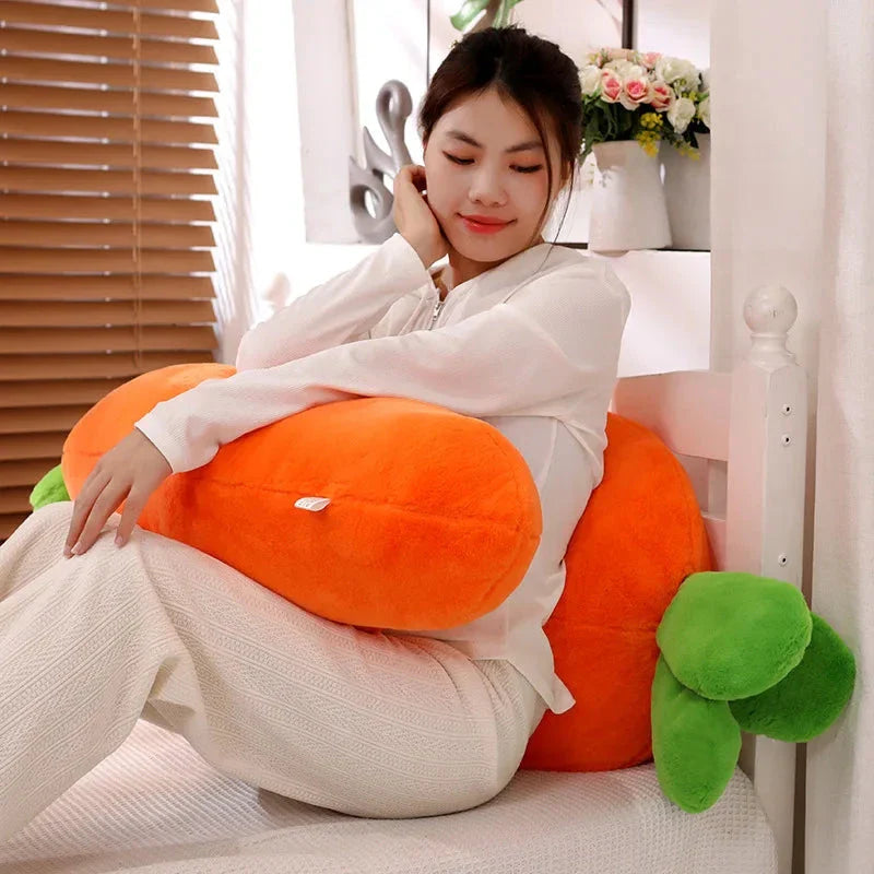 Fluffy Carrot Plushie with Mini Hanging Carrots