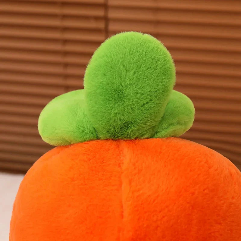 Fluffy Carrot Plushie with Mini Hanging Carrots