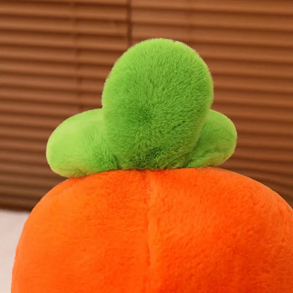 Fluffy Carrot Plushie with Mini Hanging Carrots