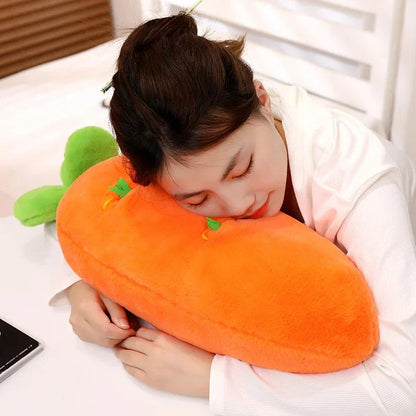 Fluffy Carrot Plushie with Mini Hanging Carrots
