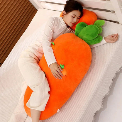 Fluffy Carrot Plushie with Mini Hanging Carrots