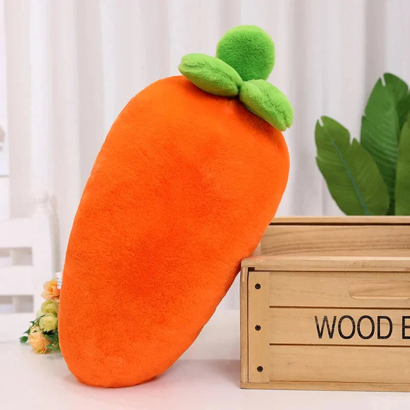 Fluffy Carrot Plushie with Mini Hanging Carrots
