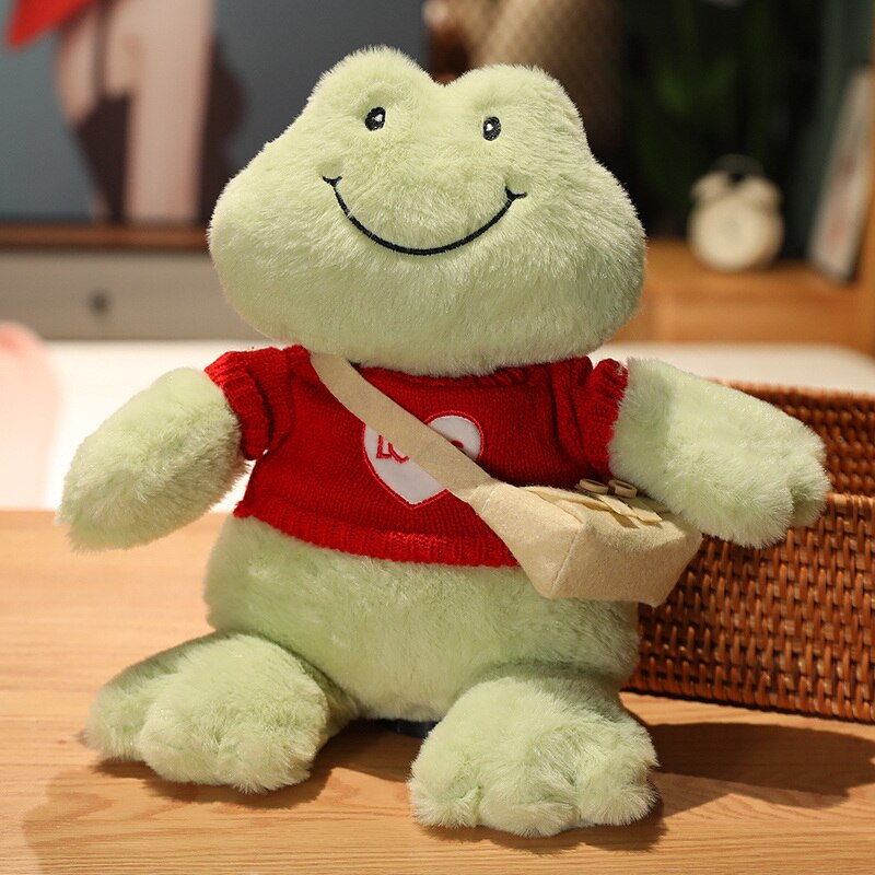 Fluffy Cheerful Frog Plushie Collection