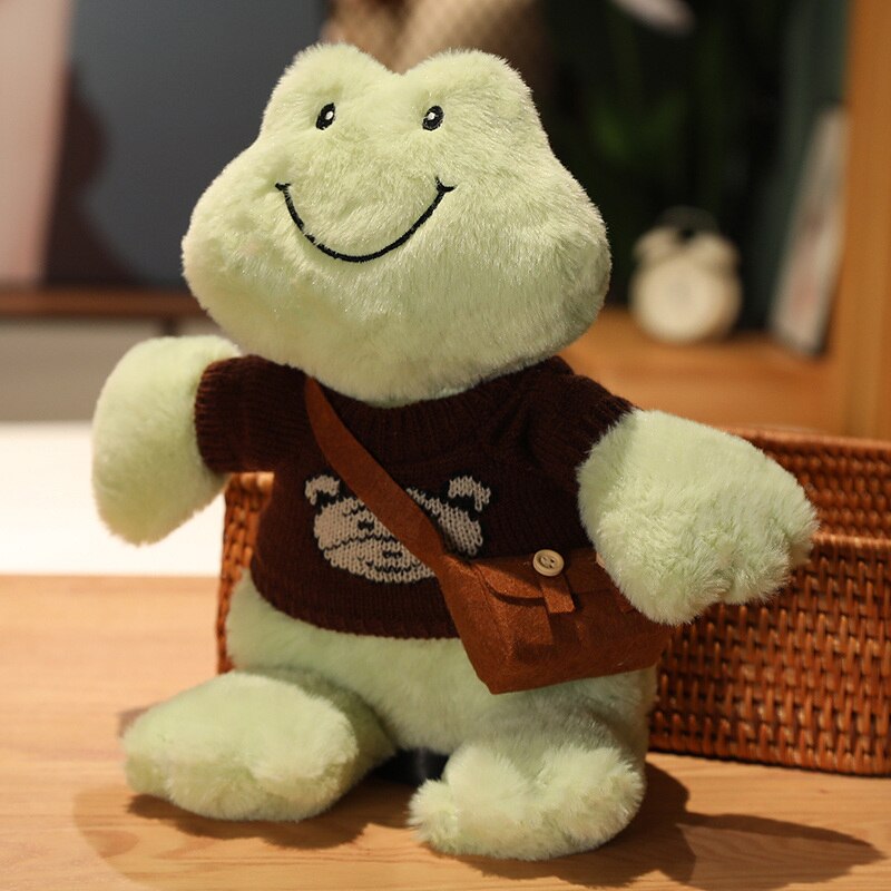 Fluffy Cheerful Frog Plushie Collection