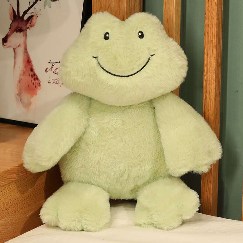 Fluffy Cheerful Frog Plushie Collection