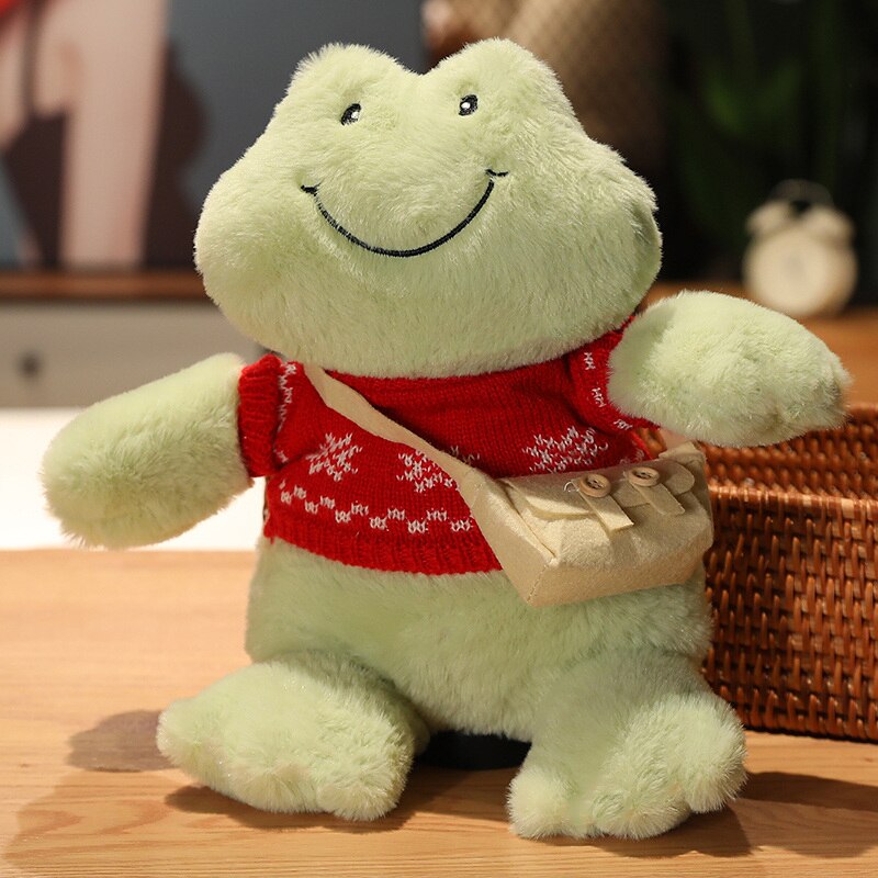 Fluffy Cheerful Frog Plushie Collection