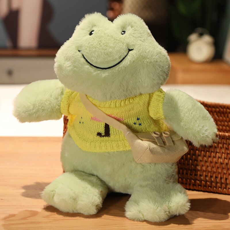 Fluffy Cheerful Frog Plushie Collection