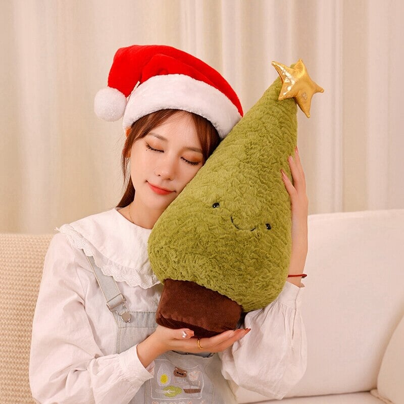 Fluffy Christmas Tree Reindeer Plushie