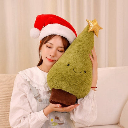 Fluffy Christmas Tree Reindeer Plushie
