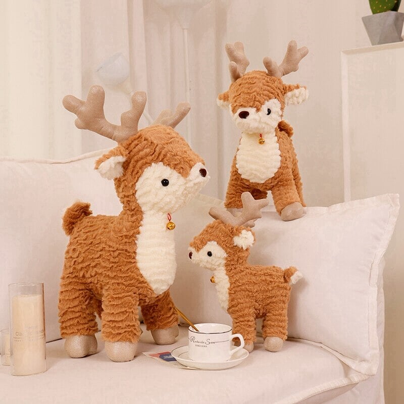 Fluffy Christmas Tree Reindeer Plushie