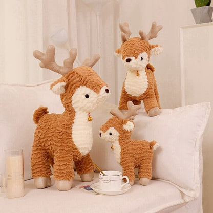 Fluffy Christmas Tree Reindeer Plushie
