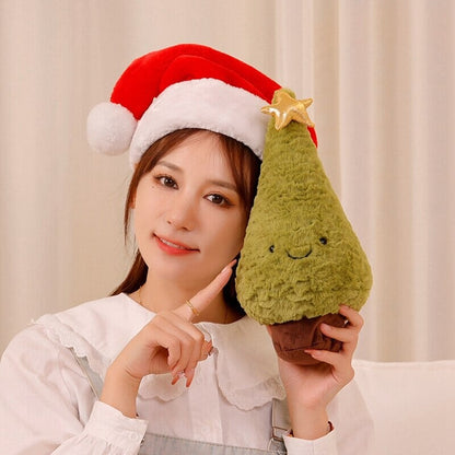 Fluffy Christmas Tree Reindeer Plushie