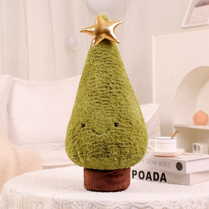 Fluffy Christmas Tree Reindeer Plushie