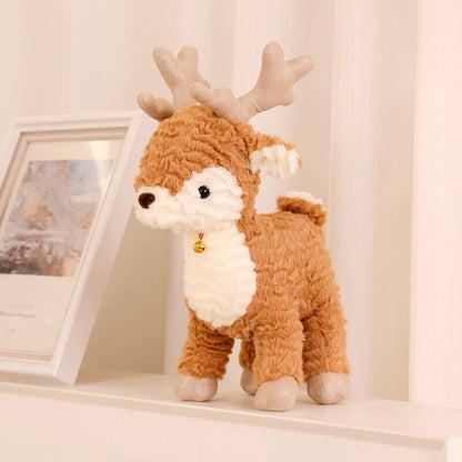 Fluffy Christmas Tree Reindeer Plushie