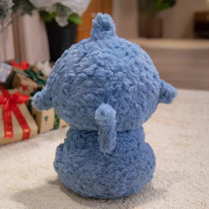 Fluffy Dog & Cat in Shark Outfit Plushie