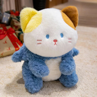 Fluffy Dog & Cat in Shark Outfit Plushie