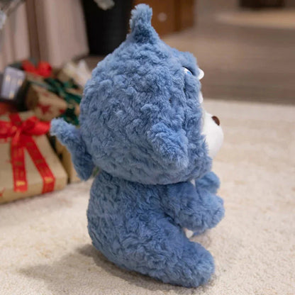 Fluffy Dog & Cat in Shark Outfit Plushie
