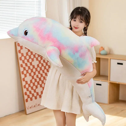 Fluffy Galaxy Dolphin Plushies