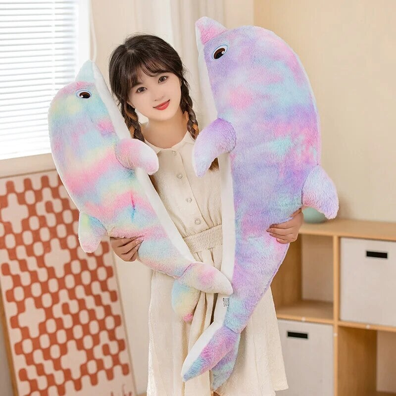 Fluffy Galaxy Dolphin Plushies