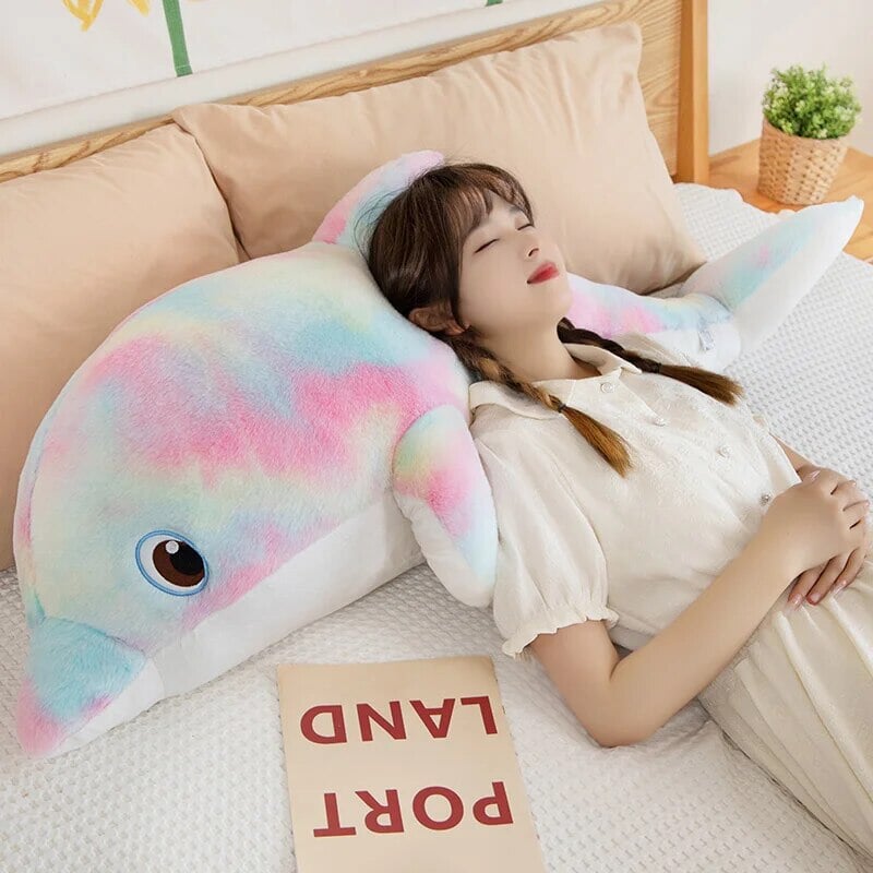 Fluffy Galaxy Dolphin Plushies