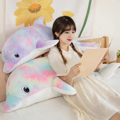 Fluffy Galaxy Dolphin Plushies