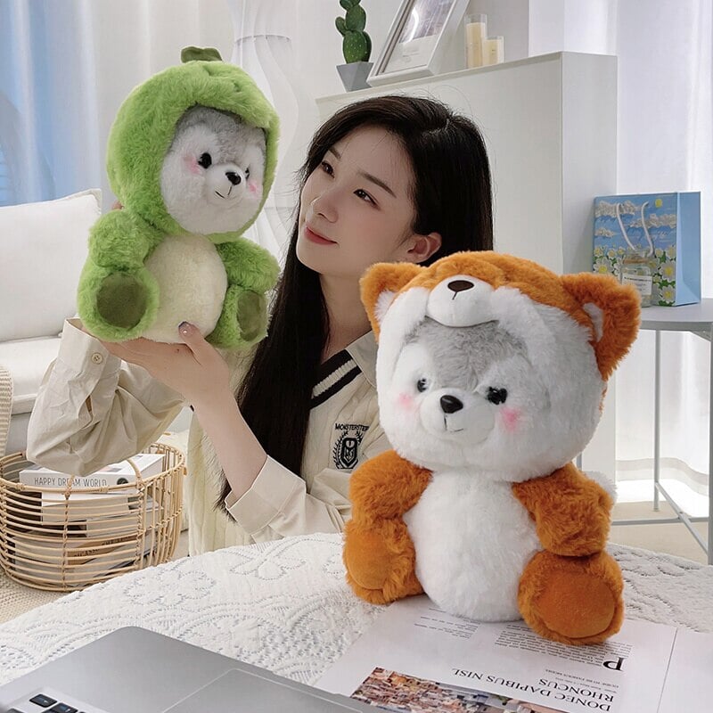 Fluffy Husky Plushie Squad
